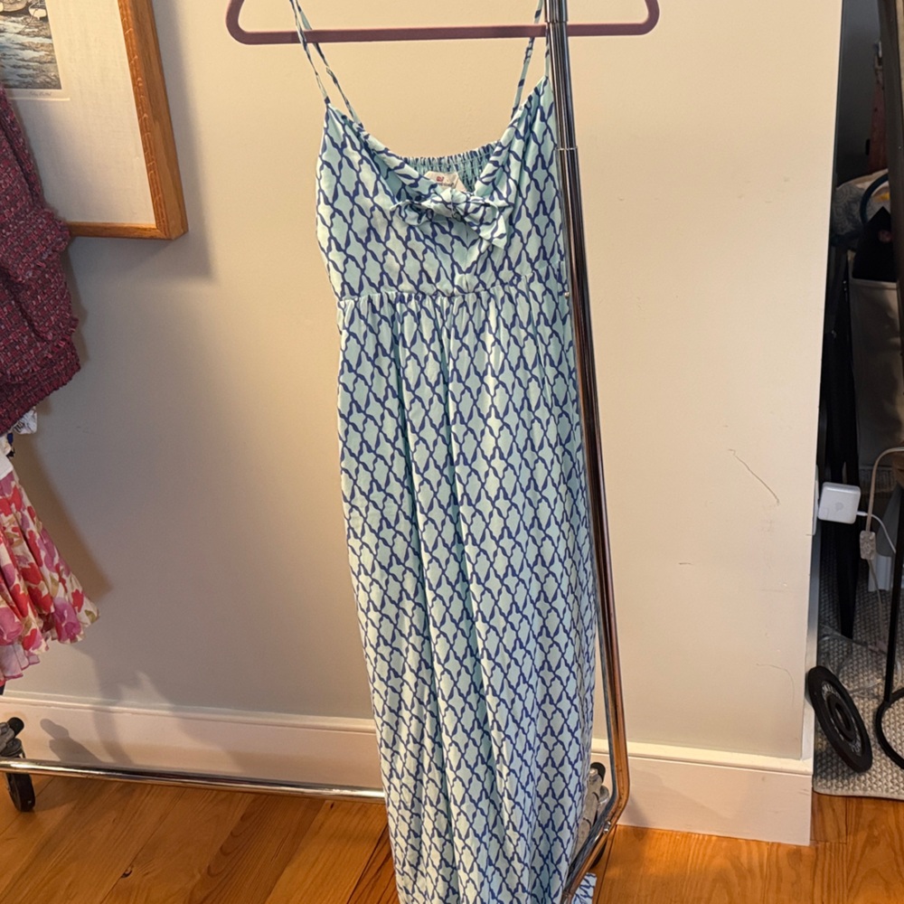 Vineyard Vines Blue and White Patterned Dress